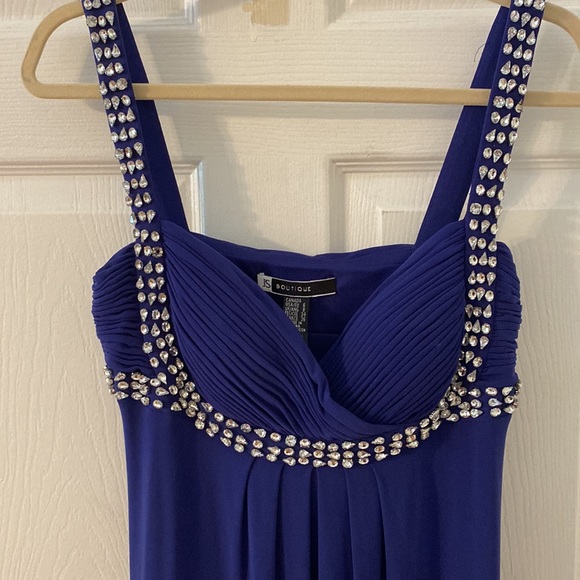 Royal Blue evening gown size 6 - Picture 2 of 5
